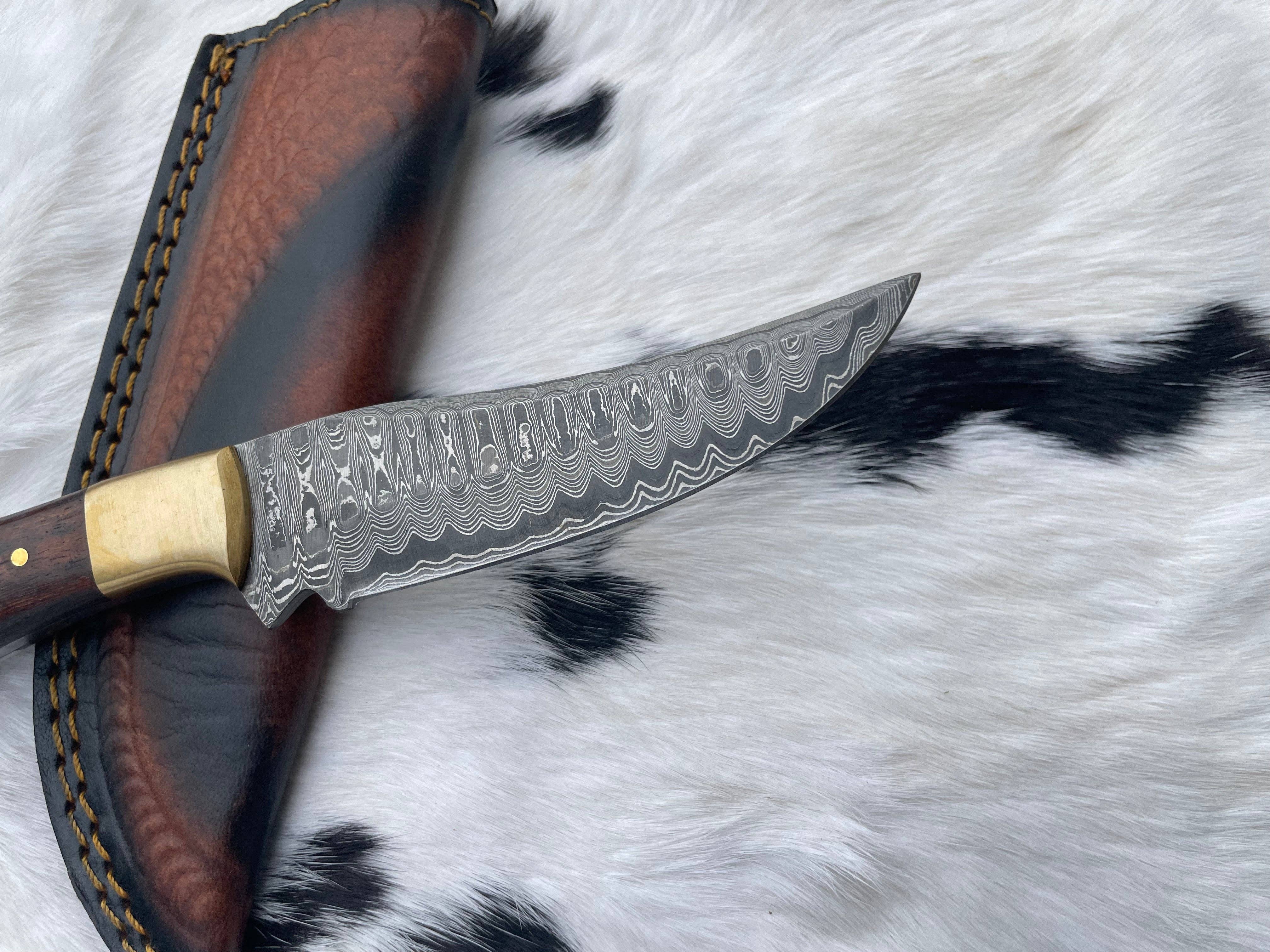 Titan Damascus Steel Outdoor Utility knife TK-158