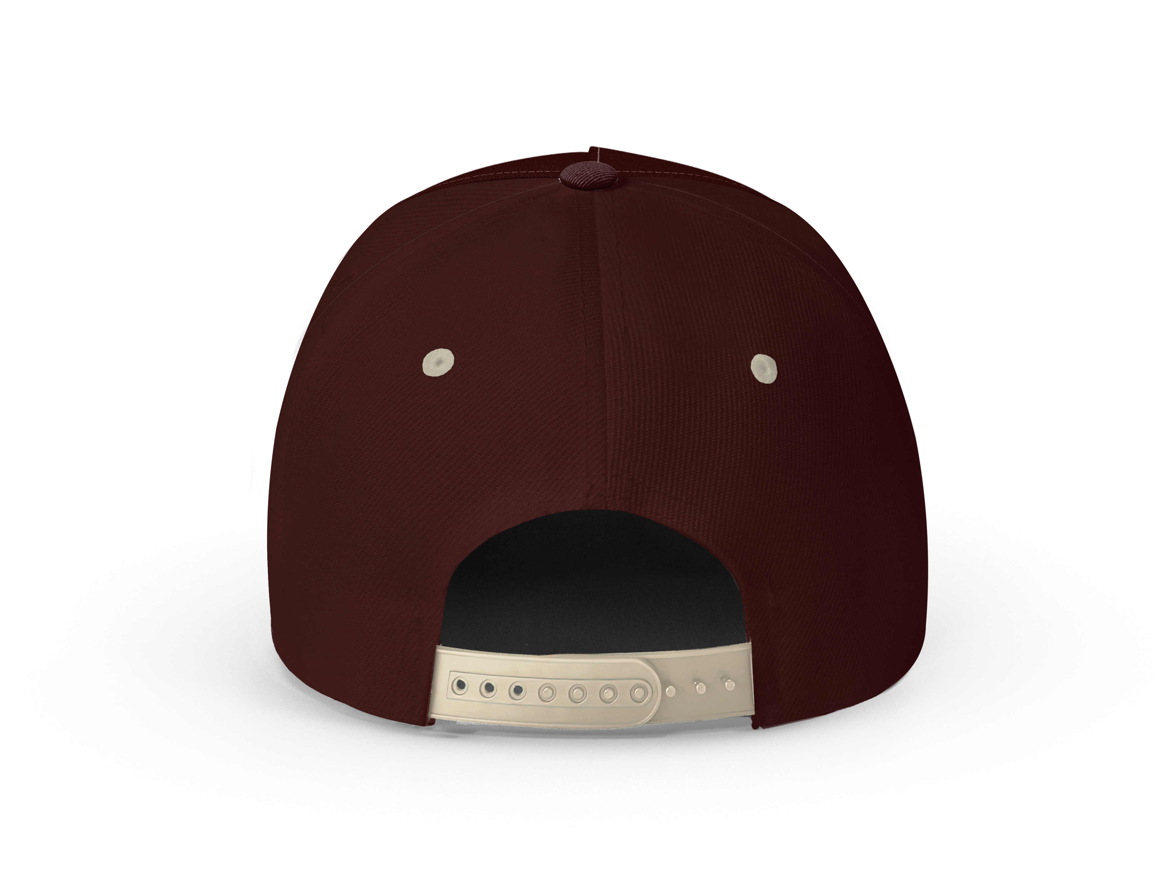 6-Panel Cap - Maroon Cap - Capitan Boots