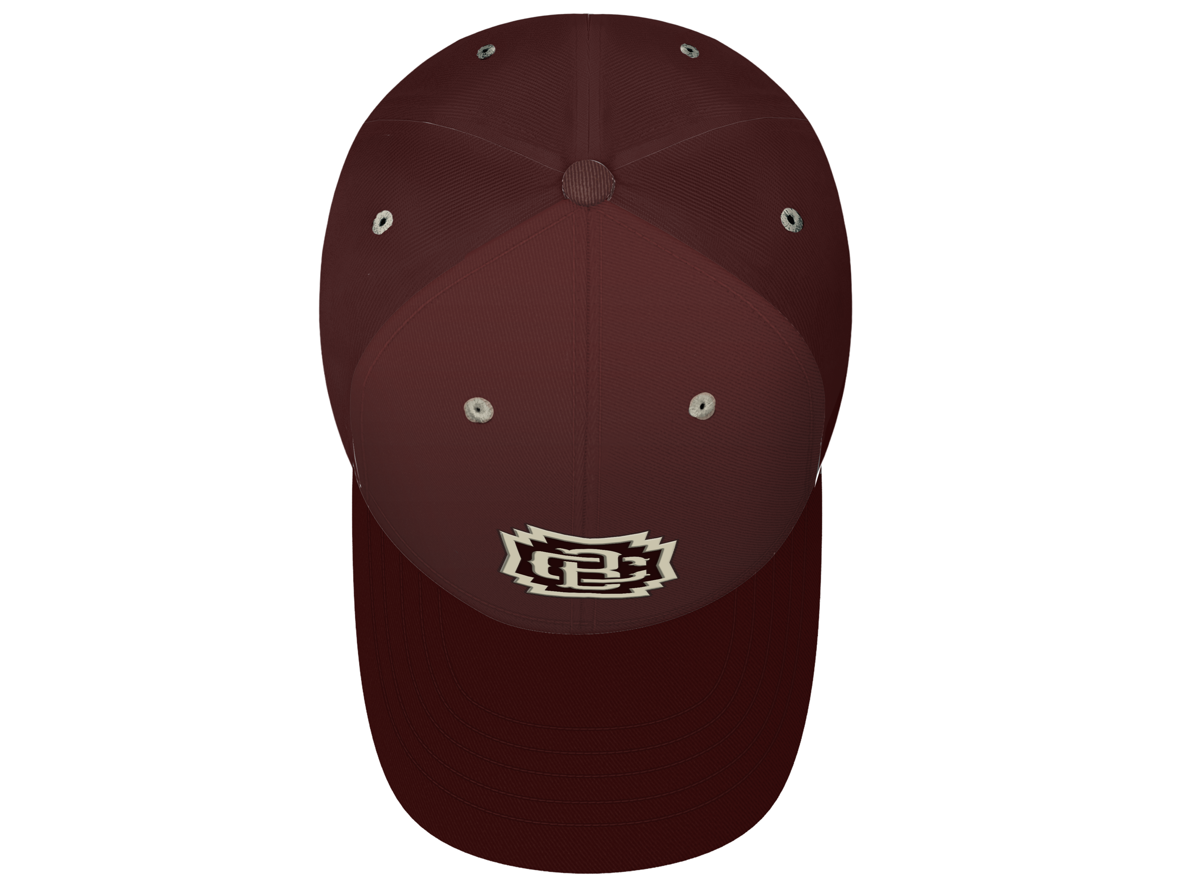 6-Panel Cap - Maroon Cap - Capitan Boots