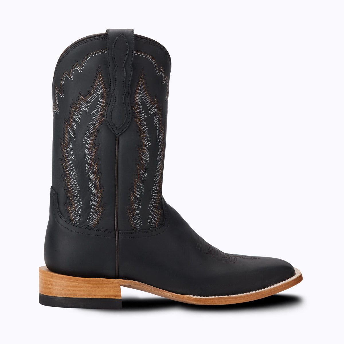 Houston - Matte Black Mens Western Boot - Capitan Boots