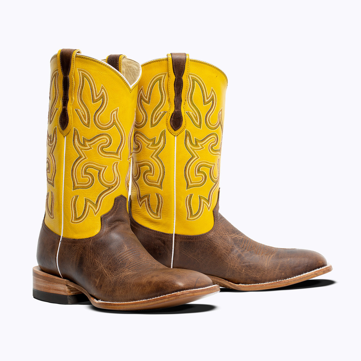 Amarillo Mens Cowboy Boot in Mocha display picture 1