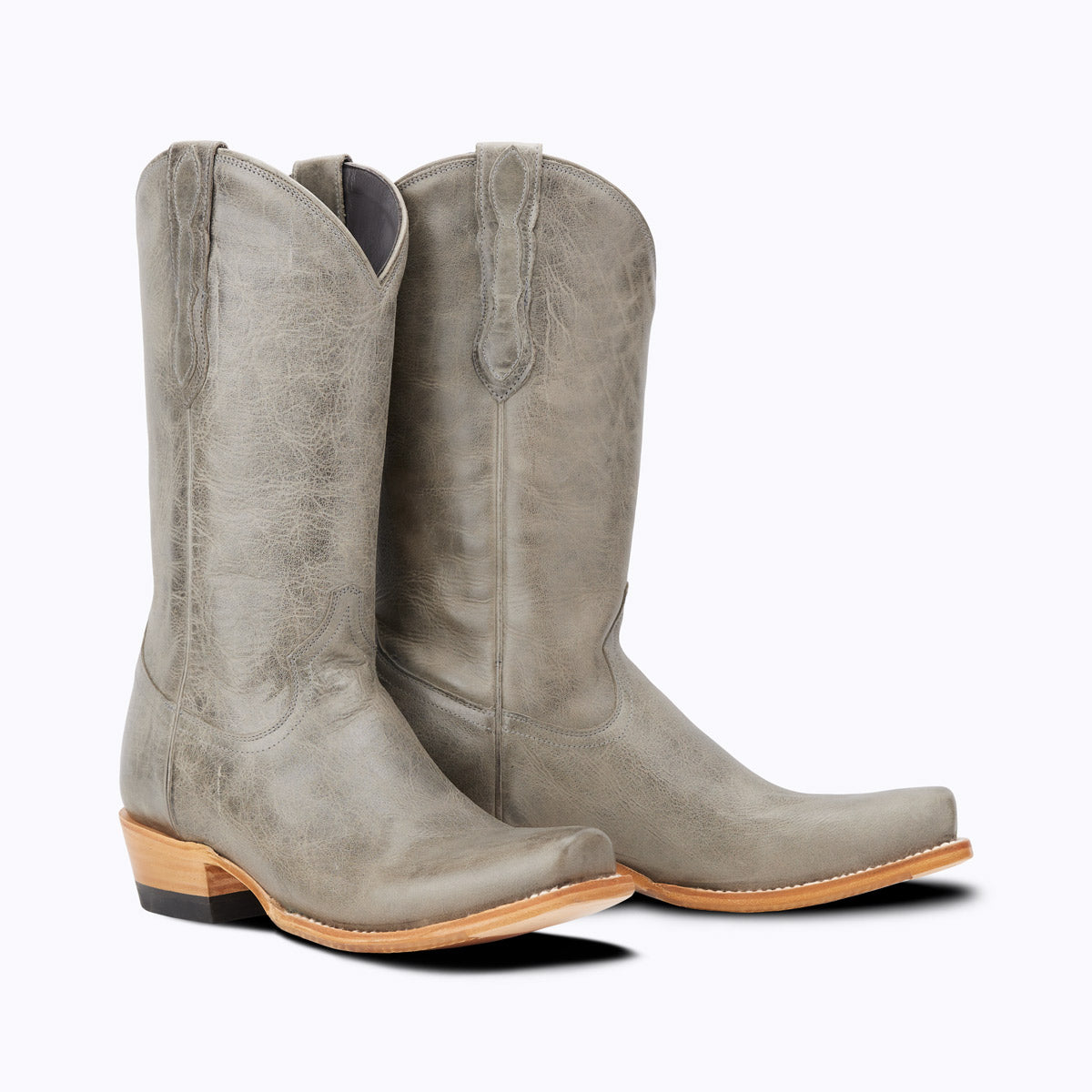 Nashville Grey Cowboy Boot Cutter Toe Western Men's 9.5 / EE