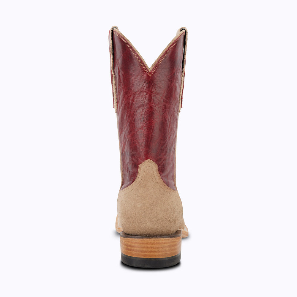 Jackson Red and Tan Cowboy Boot Wide Square Toe Western Men's