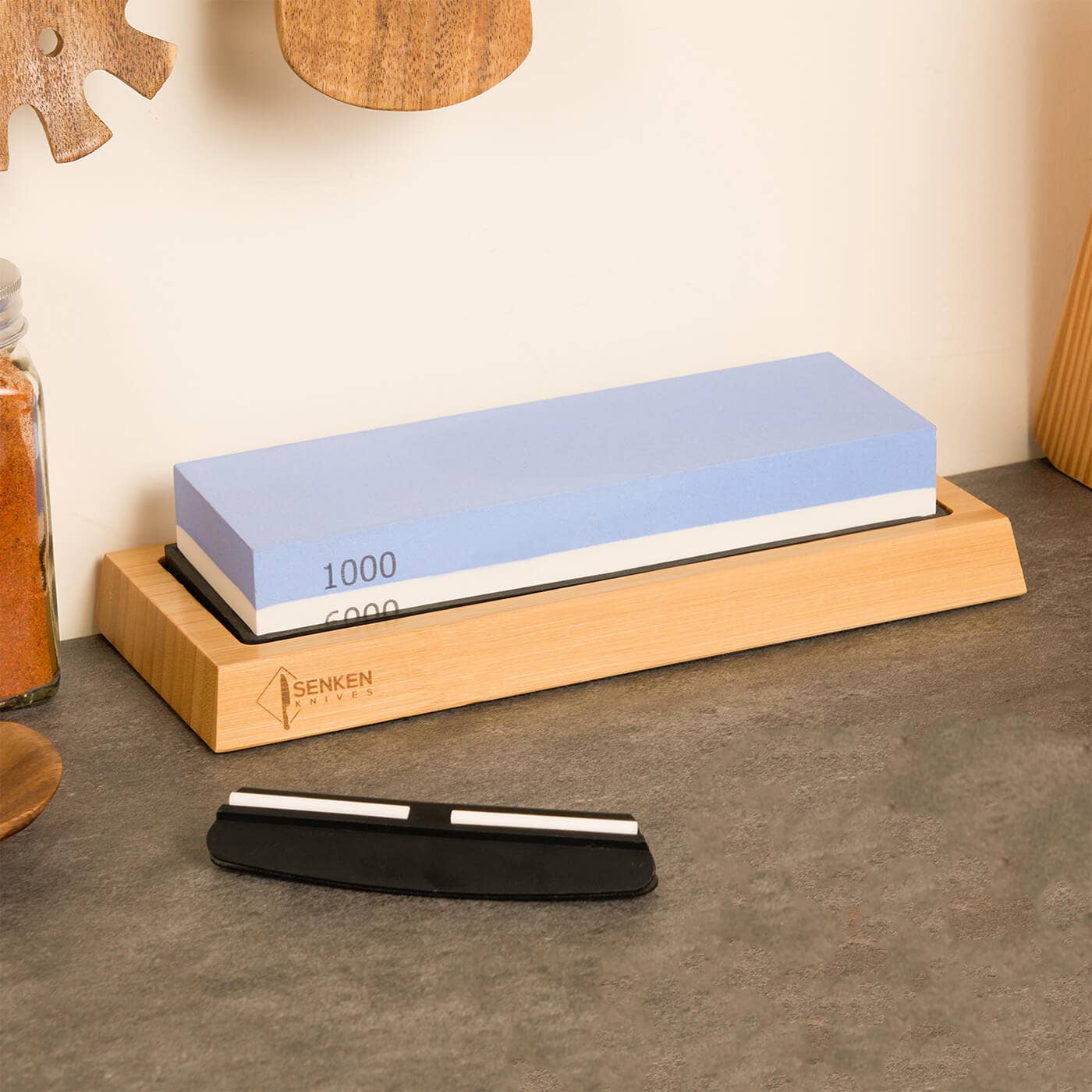 1000 / 6000 Grit Japanese Whetstone,  Knife Sharpening Stone