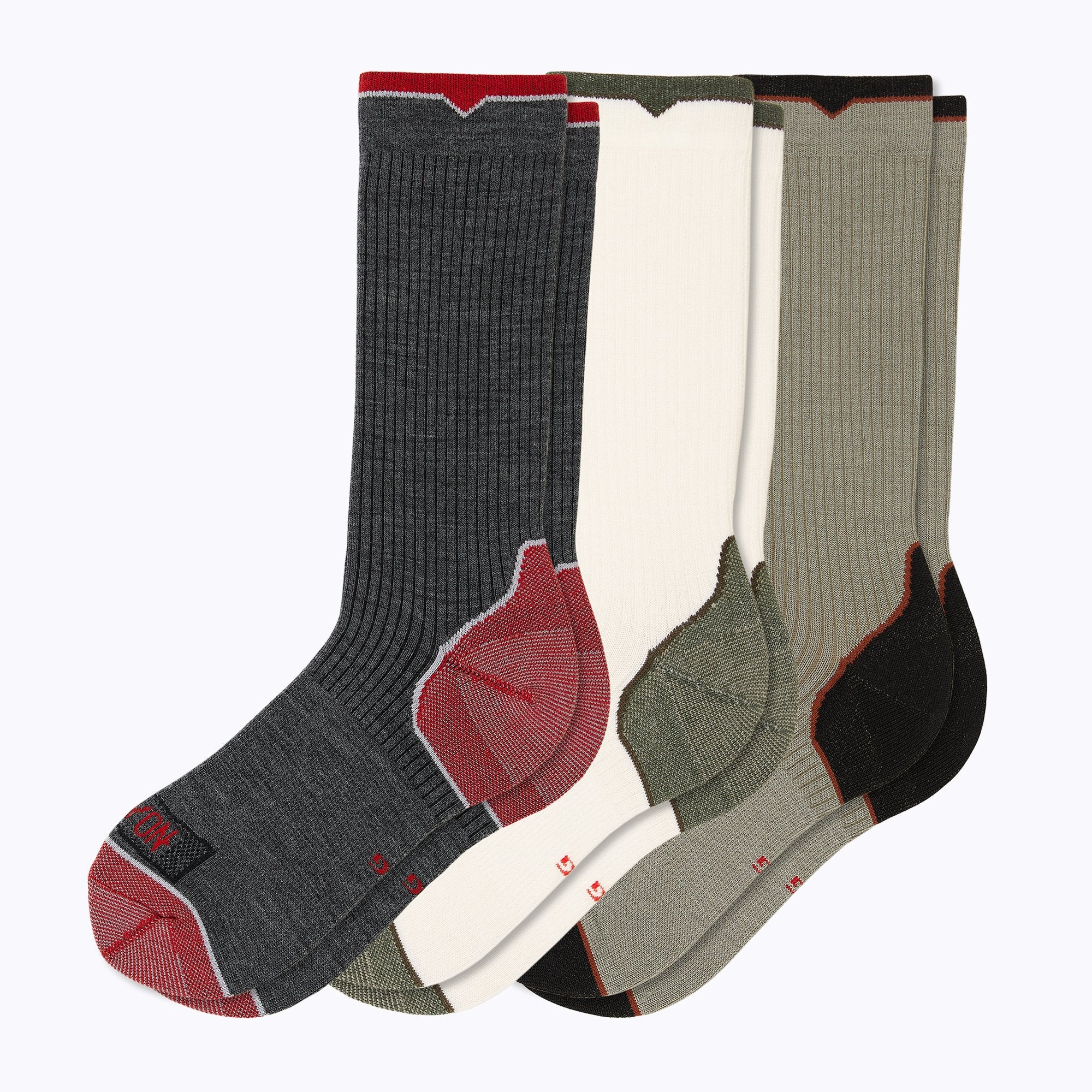 Essential Crew Sock 3 Pack Mix Mens Socks - Capitan Boots